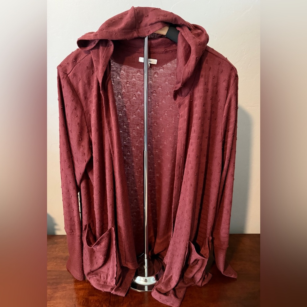 Maurices 2 Hooded Textured Cardigan Lot Size Large